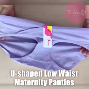 5PCS Celana Dalam Hamil Jumbo Bahan Katun Briefs Elastis Seamless Low Waist CD Maternity Panty 20020