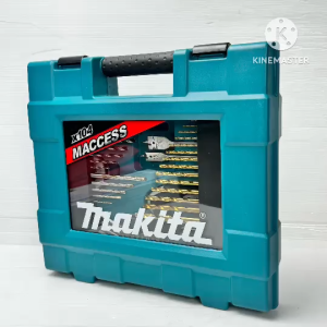 MAKITA MACCESS ดอกสว่านและอุปกรณ์เสริม 104 ชิ้น รุ่น D-37150 ดอกไขควงต่างๆ แกนจับหัวชันดอกสว่านเจาะโลหะ (เหล็ก)