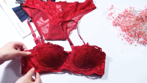 Triumph Bra Gather Thin Section Small Half Cup Bra Lace Underwire Ladies Underwear