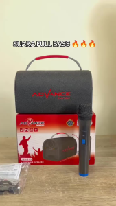 Speaker Bluetooth Full Bass Advance KS-615 Gratis Mic wireless + Remote | speaker 4 inch Super basss | Speaker karaoke Free Mic wireless Advance KS 615