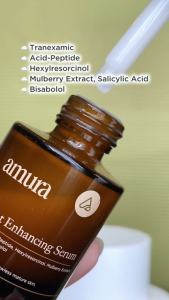 Amura Bright Enhancing Serum Wajah dengan Tranexamic Acid-Peptide untuk Kulit Dewasa lebih Cerah & Membantu Regenerasi Kulit (20ml)