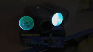 Lampu Proyektor Disco Sensor Suara RGB 128 LED 20W - EL20 /  lampu disko kelap kelip putar sensor suara musik panggung / lampu sorot panggung jarak jauh sensor suara warna warni mini konser putar bergerak tembak disko lighting