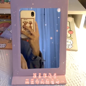 Gương Gập Trang Điểm Để Bàn Phong Cách Hoạt Hình Cute Dễ Thương