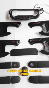 Paket Outer Cover Door Handle Pegangan Pintu Mobil Nissan Livina Lama Tahun 2009 - 2018 Hitam Premium