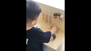 MALOTOYS - Wooden Kitchen Set Cucinino Minimalist Nordic Pretend Play Mainan Peran Dapur Kayu Anak Belajar Memasak Malo Toys