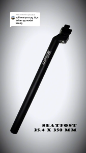 WAKE Seatpost 25.4 x 350mm: Tiang Sadel Saddle Sepeda Alloy P371
