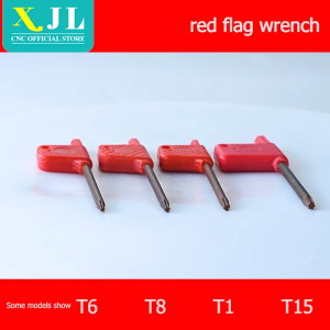 T Wrench T6/T7/T8/T9/T10/T15/T20 Red Flag Box Wrench T Type Wrench Hexagonal Socket Screwdriver CNC Lathe Turning Toolholder Tool Accessory