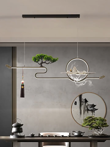 Đèn Treo Thả Trần Phong Cách Nghệ Thuật Trung Quốc Đèn trần mô hình núi tuyết phong cách Zenphong cách retro tối giản cho bàn ăn bar