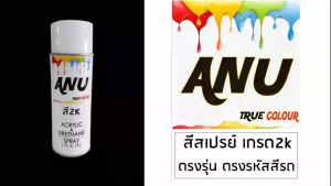 HONDA สีสเปรย์ ANU Spray ANU -N สีรถยนต์ 2K กึ่งเงา- CRV CIVIC ACCORD JAZZ CITY HRV BRIOFREEDMOBILIO (1 กระป๋อง)