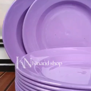 12 PCS PIRING MAKAN MELAMIN TEBAL MODEL CEKUNG 9INCH MELAMIN TERLARIS