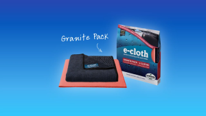 E-cloth Granite Cleaning Cloth Pack EC20414 – Chemical-Free Microfiber Cloth for Polishing and Cleaning Granite Stone and Marble Surfaces – Eco-Friendly Reusable Streak-Free Shine Using Only Water