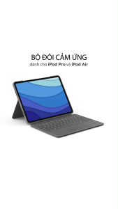Bao da kiêm Bàn phím Combo Touch Logitech cho iPad Air 11 inch (M2) iPad Air (thế hệ thứ 5 - 2022) & Ipad Air 13 inch (M2)