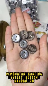 Paket Alat Pembuatan Kancing Lubang Dua / Kancing Bungkus Mata Ayam