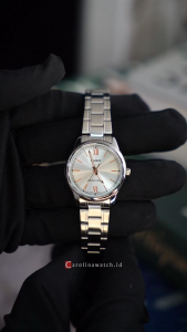 Jam Tangan Wanita Casio General LTP-V005D-7B2 Silver Dial Stainless Steel Strap