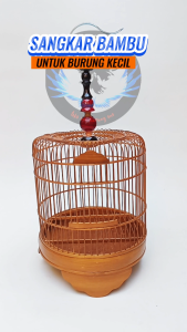 Sangkar pleci kolibri full bambu