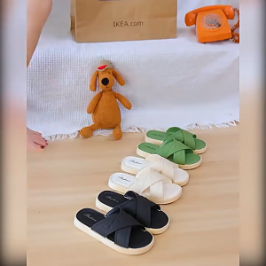 Cross Strap Ladies Slippers Women Sandals Selipar Perempuan 交叉女拖鞋凉鞋