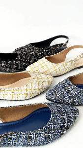 LAPEPA AJA - RUTH Sepatu Sandal Flatshoes Tweed Wanita