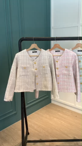 B3969 City Girl Casual Tweed Blazer