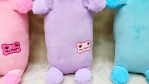 Boneka Puddle Guling Kepala Puppy Puddle Spandex