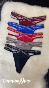 กางเกงชั้นในผู้หญิง บิกินี จีสตริง กางเกงในเว้าสูง สายไขว้ #S2006