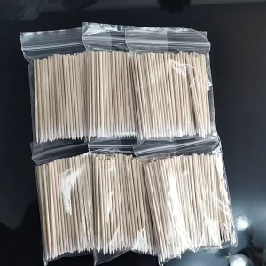 Microblading Cotton Swab Cotton Swabs Wood Sticks Sapu Kapas 一次性睫毛眼线清洁棉签尖头纹身刺绣化妆