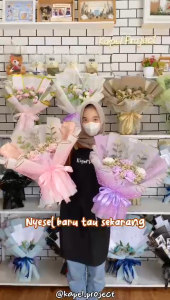 Buket Bunga Aesthetic Tunangan Lamaran Enggagement Pernikahan Wedding ukuran Besar Jumbo | Bernadette Series