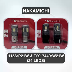 2PCS Nakamichi 24LED Car Reverse Light 1156/P21W T20/7440/W21W Back Up Light Replacement