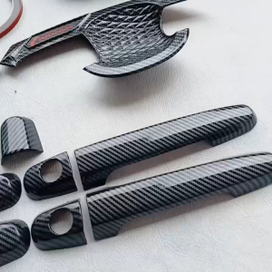 Paket Cover Handle Outer Pintu Tutup Tangki Mobil Innova 2004 - 2015 Carbon