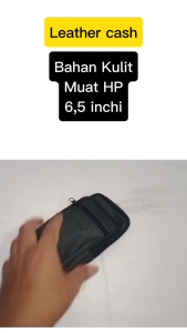(COD)Tas HP Kulit 65 inchi Bisa Di Pakai Di Sabuk Sarung Hp Kulit Dompet Koin Dompet HP Tas Pinngang Sabuk Tas Pria HP Case