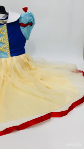 hiCosplaydy Kids Princess Snow White Dress Cosplay Costume Kostum Budak