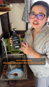 Nước Rửa Chén Enzyme Dừa 500ml - Nước Rửa Chén Dược liệu thiên nhiên Dừa LABO : sạch khin khít khử mùi