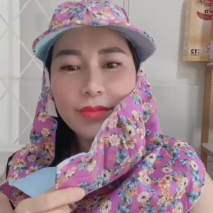 [Xả kho giá rẻ] khẩu trang nón chống nắng vành nhỏ 2 lớp vải lót lưới chống nắng chống ƞám da