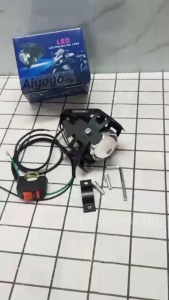 U5 3000LM 125W Motorcycle Motorbike Spot Lamp Fog Light LED Headlight Waterproof ON/OFF Switch Upper Low Beam