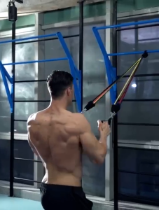 Resistance Bands 11 in 1 Set Tali Karet Olahraga Fitnes Ukuran Panjang Gym 024-17