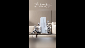 หรูหราทันสมัยเรียบง่ายแสงชุบเงินตัวอักษรนามธรรมตกแต่ง ตู้หนังสือหัตถกรรม