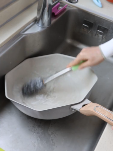 Stainless Steel Sikat Pembersih Botol Kawat Besi Cuci Piring Steel Wool Sikat Cuci Piring