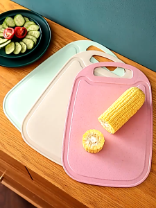 TALENAN ANTI BAKTERI RUMAH TANGGA TALENAN ANTI JAMUR TALENAN DAPUR PLASTIK TALENAN ANTI LENGKET / TALENAN ANTI SLIP BAHAN FOOD GRADE / TALENAN SAYUR JERAMI / TALENAN DAPUR PORTABLE MULTIFUNGSI / TALENAN POTONG DAGING - CHERRY CUTTING BOARD SHENAR