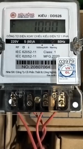 Công Tơ Điện Tử 1 Pha 2 Dây 5(80)A. Đồng Hồ Đo Điện Điện Tử Máy Đo Điện Sử Dụng Cho Gia Đình Phòng Trọ Phòng Cho Thuê Giá Rẻ.