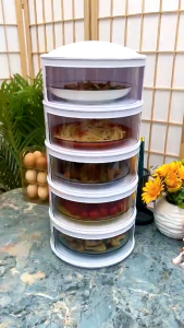 5 Layer /3 Layer Food Keeper Warm Keeper Food cover Transparent Stackable Dish Cover