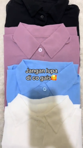 BestStore - Kemeja Ceruty Transparan / Kemeja Summer / Long Sleeve Kemeja / Atasan Wanita /