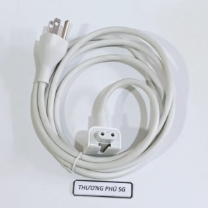 Cáp nguồn Adapter 2 lỏ tròn khe gắn âm (Dùng cho Adapter máy Laptop Quả Táo)