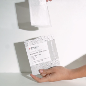 Theraskin BPOM Perfect Glow Brightening Sheet Mask - Masker Niacinamide & Alpha Arbutin untuk mencerahkan & menyamarkan noda hitam