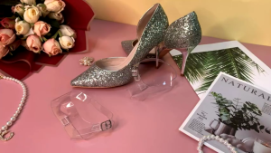 1 Pcs Aksesori Pelindung Hak Bening Tali Y Gesper Transparan Tali Sepatu Hak Tinggi Tali Hak Tinggi
