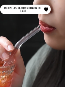 1pc Reusable Glass Straight pipe Elbow pipe elbow pipe Borosilicate or Pyrex Glass tubularis Straw