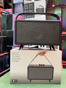 ลำโพงบลูทูธรุ่น M11 รองรับAUX TF USB ปรับแอคโค่ได้ มีสายหิ้วพกพาง่าย มีขาตั้งในตัว กำลังขับ20วัตต์ฟังFMได้ เสียบแฟลชไดร์ฟเล่นเพลงได้เลย