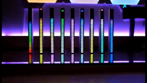 MONQIQI Lampu RGB Strip RGB Bar Strip Audio Indicator RGB Lampu LED Voice / Music Sound Control - Lampu Disco Musik Bar