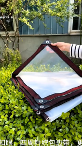 【COD】Plastic PE Film Transparent Rainproof Cloth Tarpaulin Garden Balcony Waterproof Tarp Cover Tent Shelter