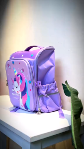 Sakurafashion Q581 Girls 2023 Unicorn Schoolbags Cartoon Back Pack Kindergarten Primary School bag for Kids