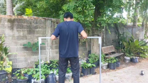 ขายดีสุด!!! ราวเเขวนเสื้อผ้า ราวเหล็กเเขวนผ้า ราวตากเสื้อผ้า ราวเหล็ก ราวเสื้อผ้าเหล็กกัลวาไนซ์ ราวแขวนผ้าบาร์เดี่ยว  MT066