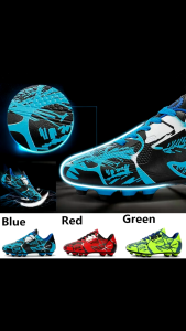 TUDE 2024 รองเท้าฟุตบอลผู้ชาย ฤดูใบไม้ผลิและฤดูใบไม้ร่วงใหม่โรค สวมใส่ หักเล็บนักเรียนฟุตบอลฝึกรองเท้ากีฬา 24 ชั่วโมงจัดส่ง 1-3 วันมาถึง